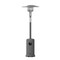 Merrick Lane Stainless Steel 7.5' Tall 40,000 BTU Outdoor Propane Patio Heater with Wheels